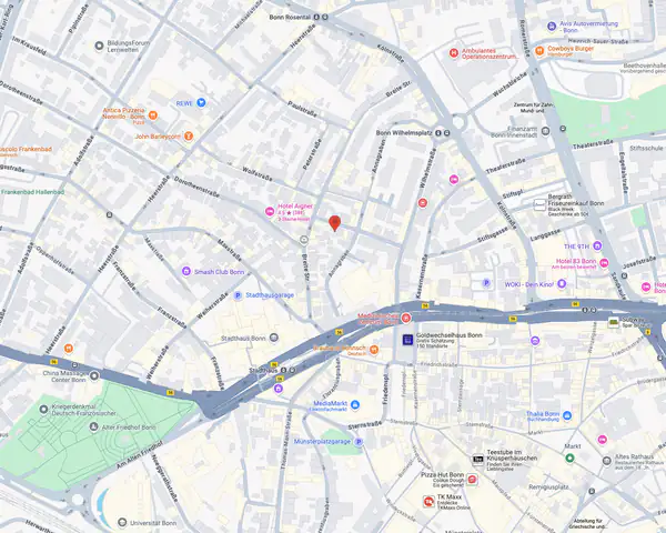 Karte Gebäudereinigungsfirma Bonn