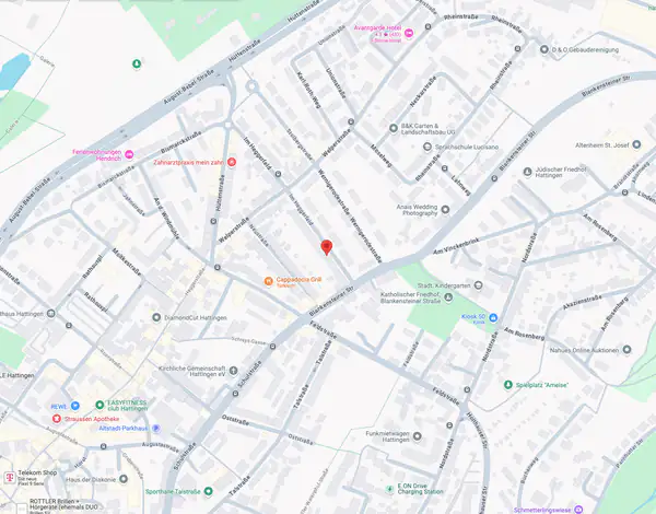 Karte Gebäudereinigungsfirma Hattingen