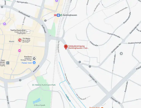 Karte Gebäudereinigungsfirma Recklinghausen