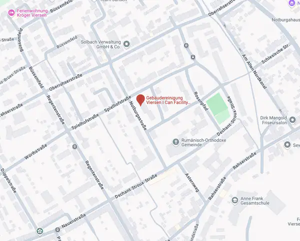 Karte Gebäudereinigungsfirma Viersen