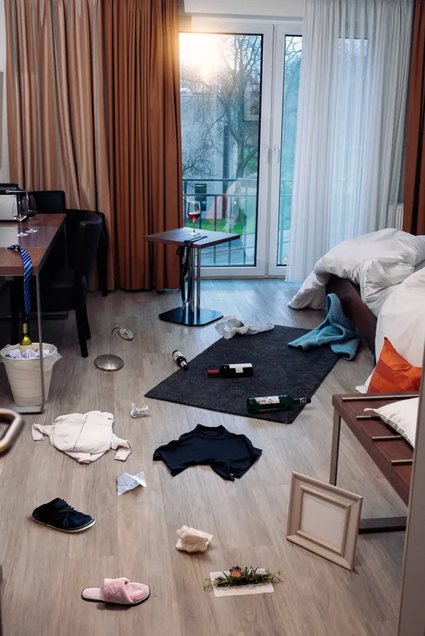 Hotelzimmer – vorher
